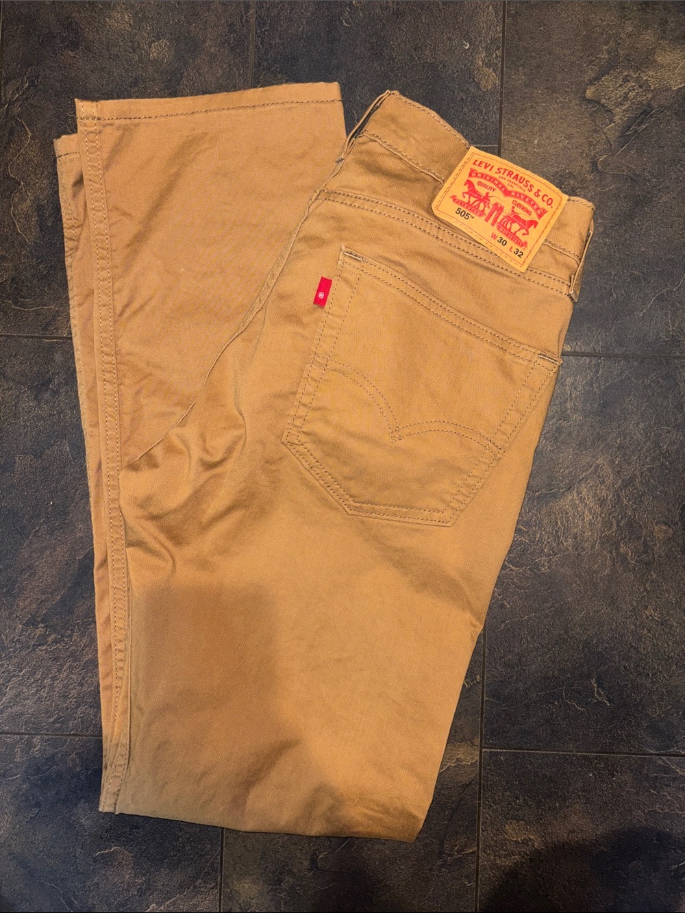 Levi's Tan Work Pant with Red Tab